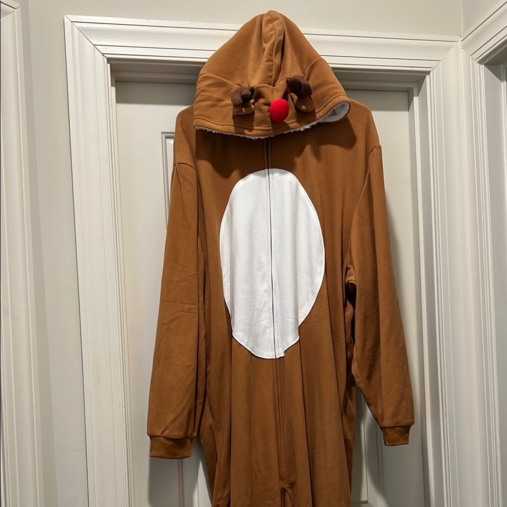 Carter's Brown and White Seasonal Reindeer Onesie - Family Set